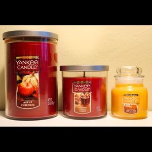 Set of Three Fall Candles
